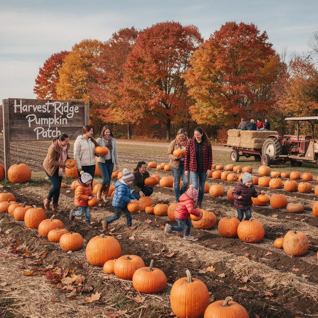Комфортабельный загородный отель с верандой, окружённый осенними деревьями.